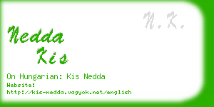 nedda kis business card